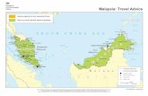 Malaysia: Travel Advice - gov.uk...Malaysia: Travel Advice Users should note that this map has been designed for brieﬁng purposes only and it should not be used for determining the