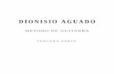 DIONISIO AGUADO - El Atrilel-atril.com/partituras/Guitarra/Dionisio Aguado/Dionisio Aguado... · dionisio aguado metodo de guitarra tercera parte & # # # c Ï Ï Ï Ï Ï Ï ...