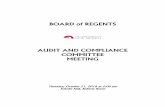 AUDIT AND COMPLIANCE COMMITTEE MEETINGiaudit/2017 pdfs/Open Session.pdf · THE UNIVERSITY OF NEW MEXICO Board of Regents’ Audit and Compliance Committee Meeting September 2, 2016