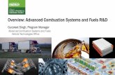 Overview: Advanced Combustion Systems and Fuels R&D · Overview: Advanced Combustion Systems and Fuels R&D Gurpreet Singh, Program Manager ... HD baseline is 2009 HD diesel engine