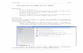 Instalación SQL Server³n SQL Server.pdf · Bases de datos MTIG 1 Instalación de SQL Server 2008 Requisitos 1. Windows Installer 4.5. Si no se dispone de él, descargarlo de la