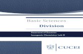 Basic Sciences - Universidad de Guadalajaradepquim.cucei.udg.mx/sites/default/files/adjuntos/inorganic_chemistry_lab_ii.pdf · tris sulfate (thiourea) copper (I) Practice 9: Preparation