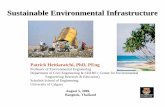 Sustainable Environmental InfrastructureSolution: Sustainable Landfill or Biocell ¾First, operate a Cell in the Anaerobic mode for maximum methane production for energy recovery by