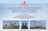 CHALLENGES FACING RUSSIA IN THE EFFORTS TO MODERNIZE … · Moscow, April 2014 CHALLENGES FACING RUSSIA IN THE EFFORTS TO MODERNIZE THE PETROCHEMICAL AND GAS CHEMICAL INDUSTRY V.M.