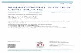 INSTA-CERT farrming... · v · INSTA-CERT· CERTIFICATE Date of valid edition No/revision: 2018-10-01 3018-14 Date of first issue Reference 2006-07-01 2017.1 - Helgeland