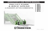 PALLET FORK AB11 & BALE SPEAR AB12 AB13 LOADER …manuals.deere.com/cceomview/5MP76313_19/Output/5MP76313.pdf · • Do not allow riders on the attachment or the prime mover. •