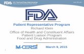 Patient Representative Program...Patient Representative Program Growing since 1991 Incorporating patient/community advocates’ voices into advisory committee discussions …and furthering