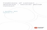 Conditions of contract – quotation – services … · Web viewConditions of contract – quotation – services period contract Conditions of contract – quotation – services