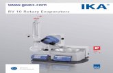 RV 10 Rotary Evaporators - GEASS Torino · The RV 10 basic rotary evaporator with integrated HB 10 heating bath is the base system of IKA®’s new rotary evaporator line. The RV