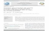 Formation, characterization and corrosion protection efficiency … · 2017-03-02 · ORIGINAL ARTICLE Formation, characterization and corrosion protection eﬃciency of self-assembled