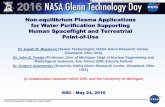 Non-equilibrium Plasma Applications for Water Purification ... · Non-equilibrium Plasma Applications for Water Purification Supporting Human Spaceflight and Terrestrial Point-of-Use