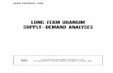 LONG-TERM URANIUM SUPPLY-DEMAND ANALYSES · 2003-04-15 · A long-term uranium supply-demand study has been made using an improved version of the RAPP 3 computer model [2]. Supply