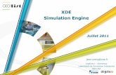 XDE Simulation Engine - sorbonne-universite.fr•Qu’est-ce que ça peut faire ? Simulation physique réaliste/interactive Des corps rigides Poutres 3D déformables (câbles) Des