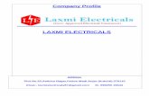 ELECTRICAL & INSTRUMENTATIONlaxmielectricalsanjar.com/profile.pdf · 2.0 plant operations and maintenance / trouble shooting 3.0 lumpsum turnkey contracts. 4.0 annual maintenance