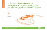 CABI WORKING PAPER funding support taxonomic to agriculturetaxonomy includes taxonomic and reference collections and other support needed for taxonomists, applications of taxonomy
