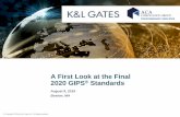 A First Look at the Final 2020 GIPS® Standards (Boston) · 2020 GIPS STANDARDS TIMELINE. 4. 2010 • Release of the . 2010 GIPS Standards. 2018 • Release of the . Exposure Draft