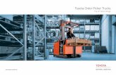 Toyota Order Picker Trucks...TOYOTA BT OPTIO L-SERIES The BT Optio L-series trucks ensure productivity by being powerful, efficient, adaptable, and easy-to-use. A wide range of model