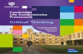 Critical Thinking · 2019-09-27 · Critical Thinking Competencies The English language classroom is a supportive environment in which learners have the opportunity to develop critical