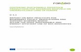 FOSTERING SUSTAINABLE FEEDSTOCK PRODUCTION FOR ... - FORBIO project · FORBIO project will also apply a series of innovative approaches in order to develop roadmaps for the removal