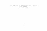 Lie Algebras in Mathematics and Physicsheckman/Lie.pdf · Preface Sophus Lie (1842-1899) was a Norwegian mathematician, who created an algebraic language (Lie algebras) to deal with