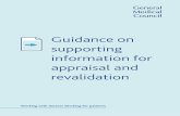 Guidance on supporting information for appraisal and ... · Guidance on supporting information for appraisal and revalidation General Medical Council 01 Our strategy at a glance ...