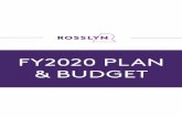 FY2020 PLAN & BUDGET...1 OVERVIEW RBID FY20 WORK PLAN Marketing Rosslyn as a central location with active streets, bold cultural influences and unparalleled business opportunities