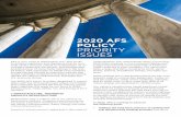2020 AFS POLICY PRIORITY ISSUES AFS Policy Priority...آ  2020-01-09آ  2020 AFS POLICY PRIORITY ISSUES