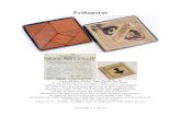 Pythagoras - Brandeis storer/JimPuzzles/...آ  The Pythagoras Booklet Shapes Described on page L of the