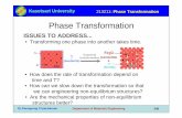 Phase Transformation - Kasetsart Universitypirun.ku.ac.th/~fengppt/213211/Slides/17-Phase...Kasetsart University Dr.Peerapong Triyacharoen Department of Materials Engineering 213211: