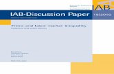 Firms and labor market inequality: Evidence and some theorydoku.iab.de/discussionpapers/2016/dp1916.pdfFirms and labor market inequality . Evidence and some theory . David Card (University