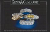 THE GEMOLOGICAL AMERICAGems o) Gemology is published quarterly by the Gemological Institute of America, a nonprofit educational organi- zation for the jewelry industry, 1660 Stewart