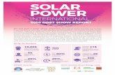SOLAR POWER...SOLAR POWER INTERNATIONAL 2018 POST SHOW REPORT SPI by the Numbers: It’s not just a solar show anymore. 2018 marked another innovative year for Solar Power International,