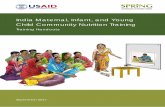 India Maternal, Infant, and Young Child Community ... · The Maternal, Infant, and Young Child Community Nutrition Training package was initially developed under a strategic partnership