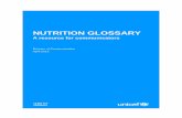 NUTRITION GLOSSARY - UNICEF3 NUTRITION GLOSSARY Acute malnutrition – Also known as ‘wasting’, acute malnutrition is characterized by a rapid deterioration in nutritional status