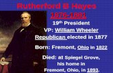 Rutherford B. Hayes - Madison County School District · Rutherford B. Hayes (OH)- Repub. a. Promised “home rule” in the South and civil/ ... social oppression that had always