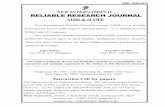RELIABLE RESEARCH JOURNAL - Prathmesh Publicationprathmeshpublication.in/pdf_data/reliable/2015/july_2015.pdf · RELIABLE RESEARCH JOURNAL AIMS & SCOPE New International Reliable