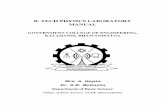 B. TECH PHYSICS LABORATORY MANUALgcekbpatna.ac.in/lecture_notes/Lab_Manual-PHYSICS.pdf · 2018-08-29 · B. TECH PHYSICS LABORATORY MANUAL GOVERNMENT COLLEGE OF ENGINEERING, KALAHANDI,