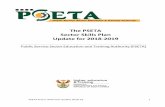 The PSETA Sector Skills Plan Update for 2018-2019 · PSETA Sector Skills Plan Update 2018-19 2 Foreword Skills planning in the Public Service sector provides the strategic direction
