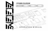 OPERATION MANUAL - Zoom · The 3000 is a multi-effect processor featuring seven effect modules (effect blocks). Each effect module works as a single effect, equivalent to a compact