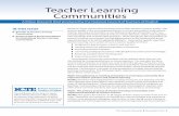 Teacher Learning Communities - Home - NCTEncte.org/library/NCTEFiles/Resources/Journals/CC/0202...teacher learning communities are not mandated by some-one outside the group or formed