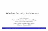 Wireless Security Architecture - Department of Computer ...security/public/docs/WirelessArchitecture_SaeedRajput.pdfWireless Security Architecture Saeed Rajput Dept. of Computer Science