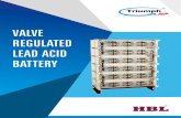 VALVE REGULATED LEAD ACID BATTERYThe Triumph-HP series is a premium design valve regulated AGM lead acid battery designed for stationary applications. Field proven, the Triumph HP