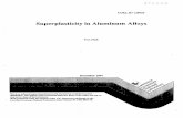 Superplasticity in Aluminum Alloys - Digital Library/67531/metadc... · SuperPlasticity is a viable technique for forming complex-shaped structures. The technique has the advantages