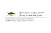 Literature Review...Literature Review The REFANI Consortium is comprised of Action Against Hunger International (ACF), Concern Worldwide, the Emergency Nutrition Network (ENN) and