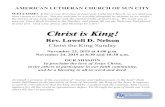 Christ is King!images.acswebnetworks.com/1/2938/BULLETIN2019_11_24.pdf3 OPENING HYMN Praise My Soul, the King of Heaven LBW 549 APOSTOLIC GREETING P: The grace of our Lord Jesus Christ,