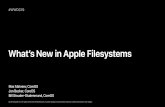 What’s New in Apple Filesystems · Divide et Impera Preboot Recovery VM / local bin lib Users Jane S usr disk1 Macintosh HD — Data. Macintosh HD Divide et Impera Preboot Recovery