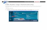 Edit Audio Tags Automatically - Roxioimg.roxio.com/enu/pdf/creator2010/edit-audio-tags.pdfEdit Audio Tags Automatically Roxio Edit Audio Tags Assistant can automatically add title,