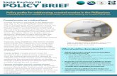 Policy Brief Sagip Baybay PH...Sagip Baybay PH is part of an information dissemination project about coastal erosion under the Marine Science Institute of the University of the Philippines