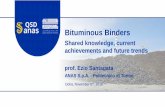 Presentazione di PowerPointq-roads.com.qa/Documents/Nov-2018/WKSHP-Bituminous-Binders-06-11-18.pdf · Bitumen-CR-aggregate interactions • Full understanding of interaction phenomena