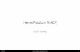 Internet Praktikum TK (6CP)17.10.2019 Internet Praktikum Telecooperation (6CP) 26 Sprint Agenda • Sprint 00 –Planning (Thu, 24.10.19, >13:00*, AHG 07) • We (the customer) will